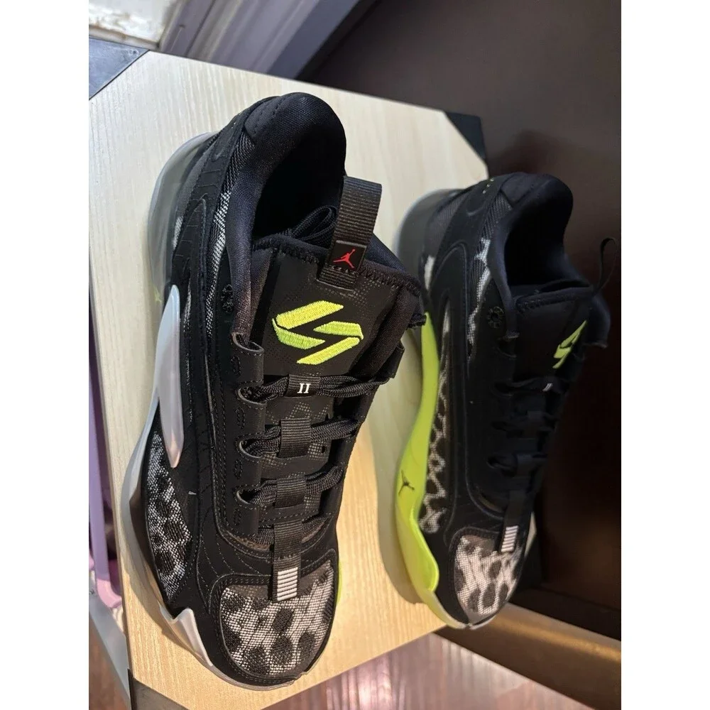 New Men’s Air Jordan Luka 2 Black/White Volt Shoes Size 9.5 NIB Authentic